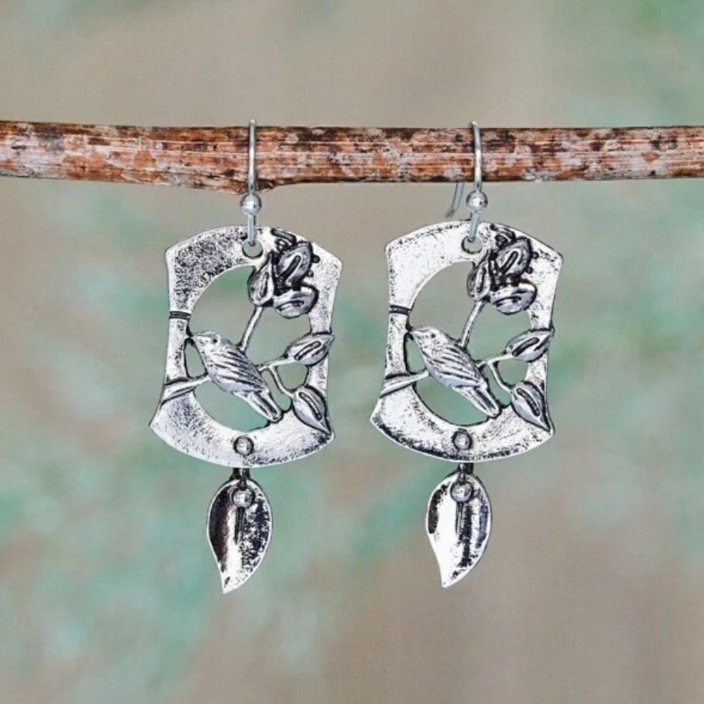 Boho bird earrings N366